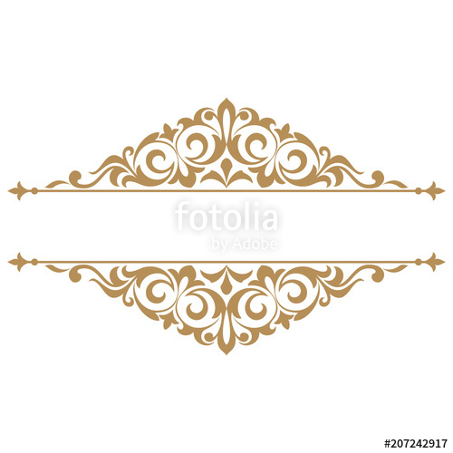 500x500 Vintage Gold Frame Background Graphic Vector Design Damask