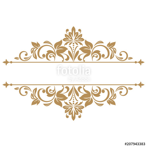 500x500 Vintage Gold Frame On A White Background Graphic Vector Design
