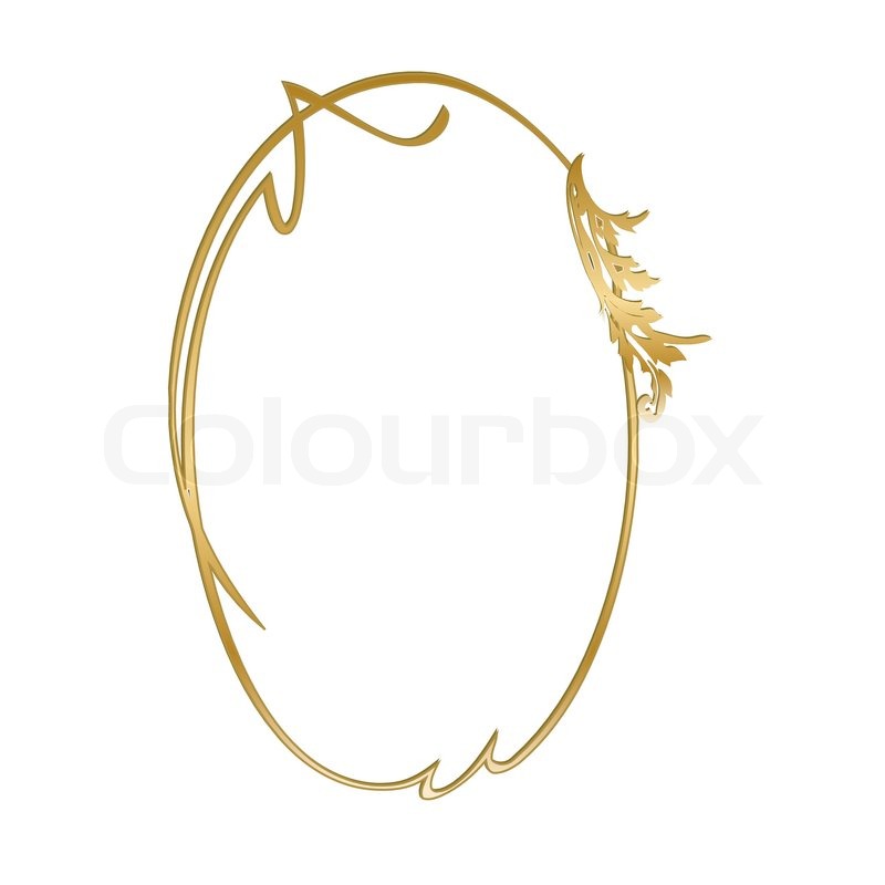 800x800 Gold Vintage Frame