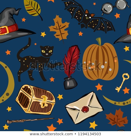 450x470 Vintage Halloween Good Night Clipart