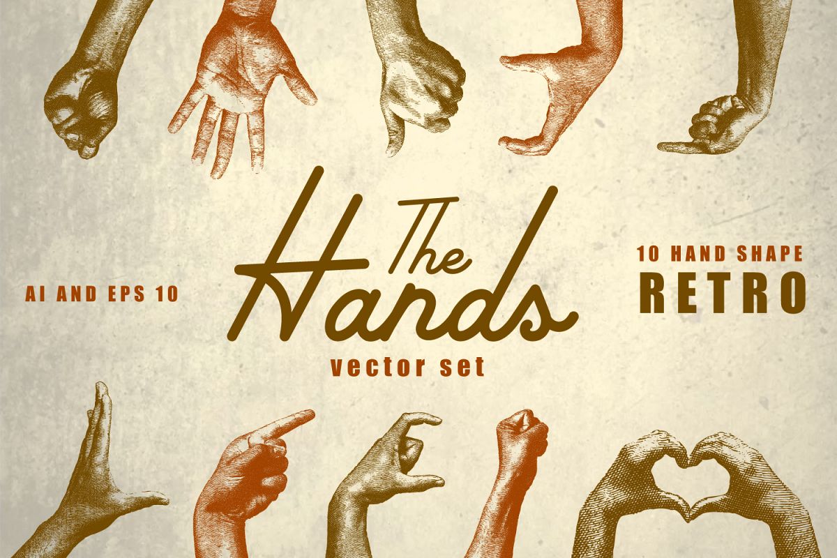 Vintage Hand Vector