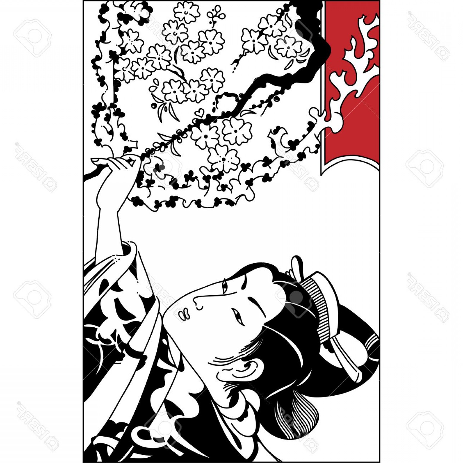 1560x1560 Photostock Vector Spring Season Vector Background With Beautiful