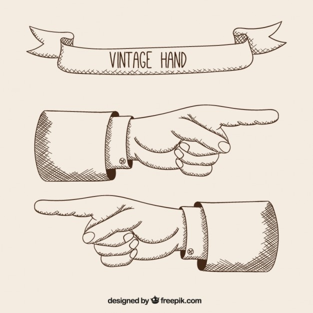 626x626 Sketchy Vintage Hands Vector Premium Download
