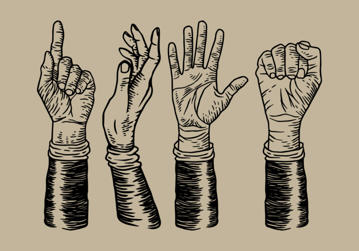 700x490 Vintage Hand Drawing