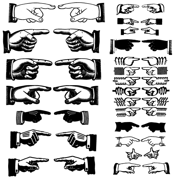 600x610 Free Pointing Hands Vector Art Free Vectors Ui Download