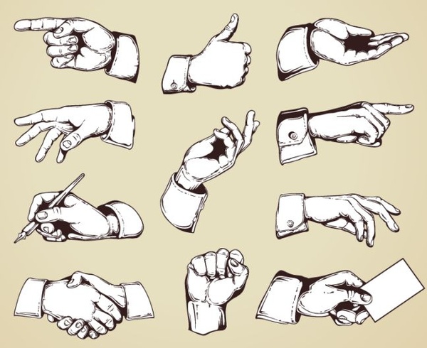 600x490 Hand Vector Free Vector In Encapsulated Postscript