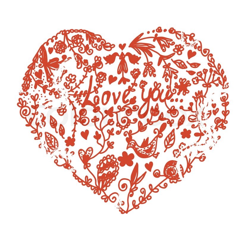 800x773 Graphic Vintage Heart Stock Vector Colourbox