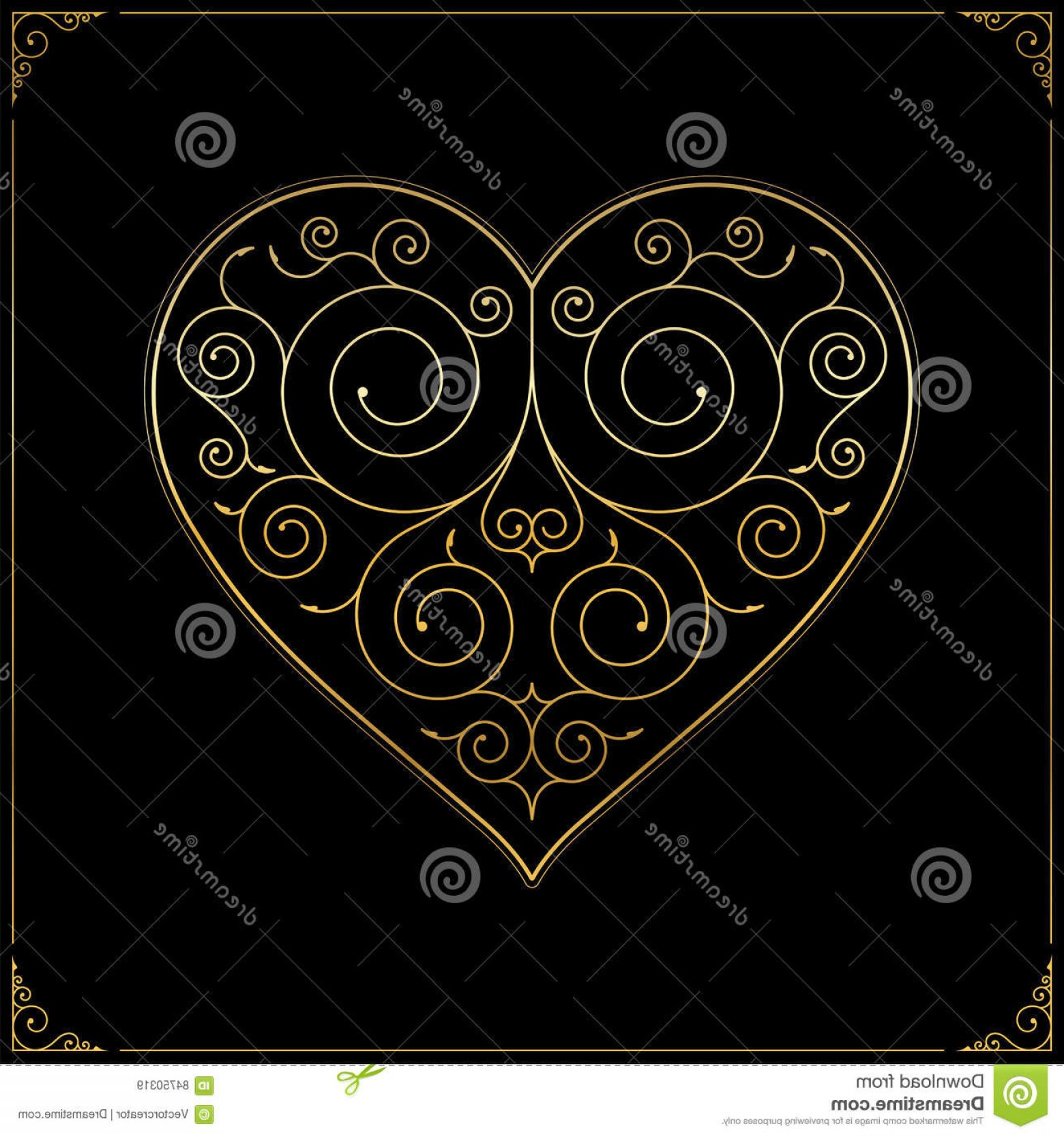 1560x1668 Vintage Vector Heart Line Studiogrfx