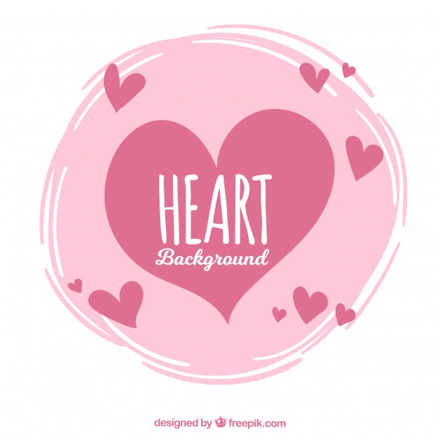 626x626 Vintage Background Of Hearts Vector Free Download