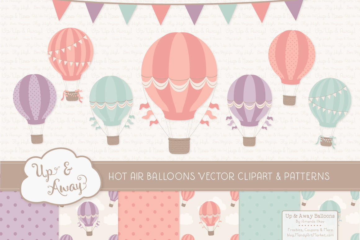 1160x772 Vintage Girl Hot Air Balloons Patterns