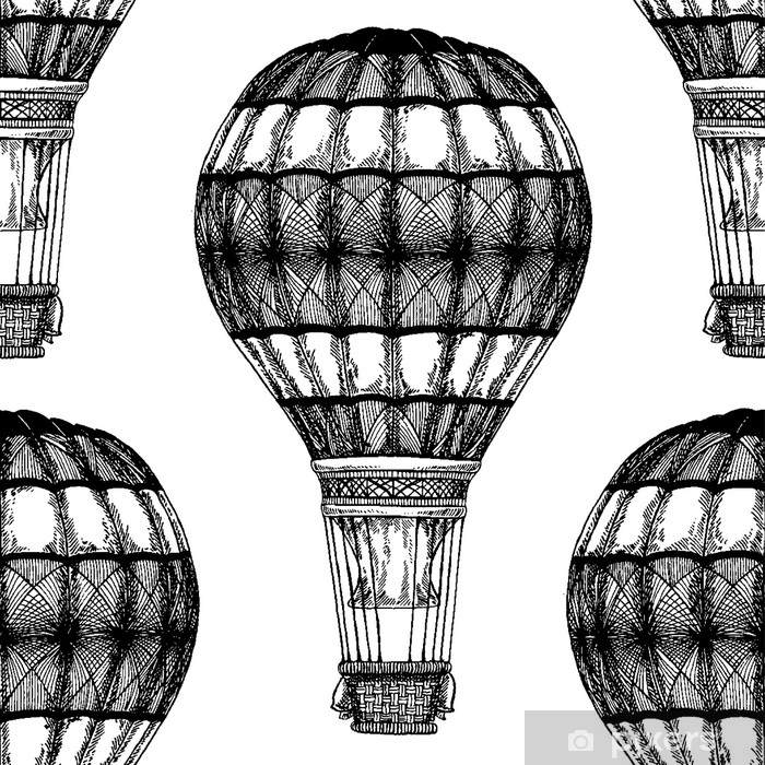 700x700 Vintage Balloon Vector Image On Blackboard Chalk Illustration