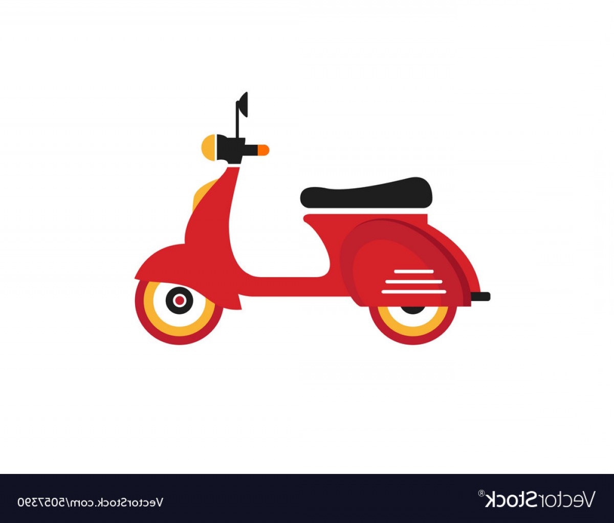1200x1023 Red Retro Vintage Delivery Motor Bike Icon Vector Handandbeak