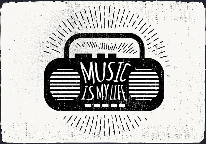 Free Vintage Music Player Vector Illustration 700x490 Free Vintage Music Player Vector Illustration