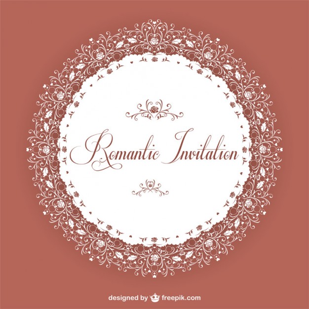 626x626 Elegant Vintage Invitation Vector Free Download