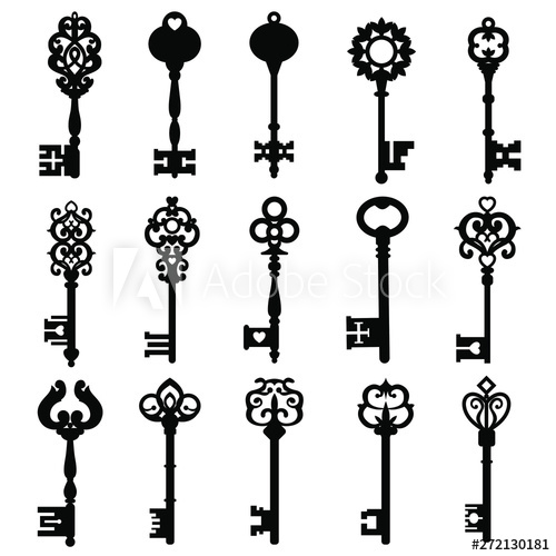 Vintage Key Vector at Vectorified.com | Collection of Vintage Key ...