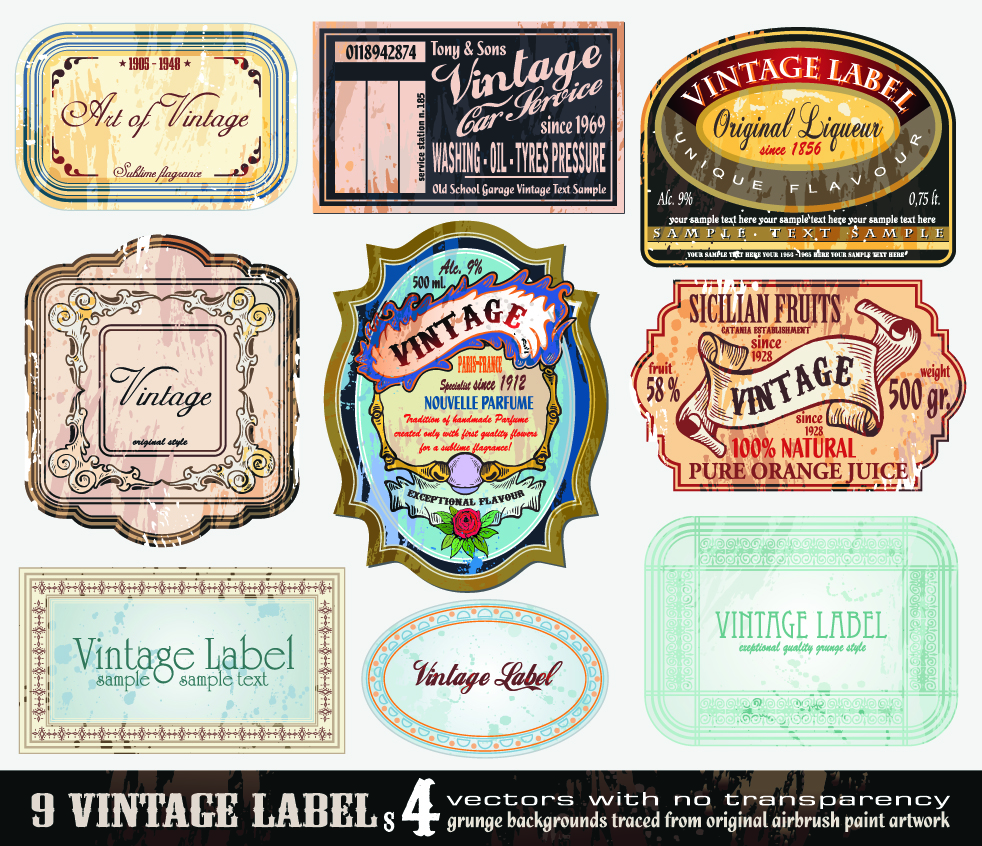 Vintage Label Vector Free
