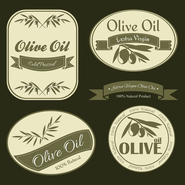 599x599 Olive Oil Vintage Labels Vector Free Vectors Ui Download
