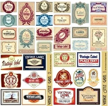 Vintage Label Vector Free Download at Vectorified.com | Collection of ...