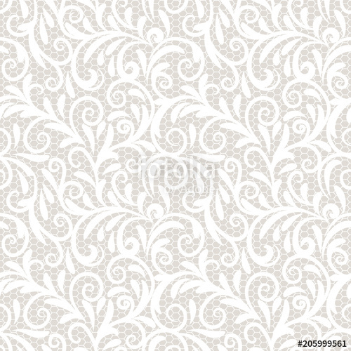 500x500 Vintage Lace Ornament, Elegant Tulle Texture, Vector Seamless