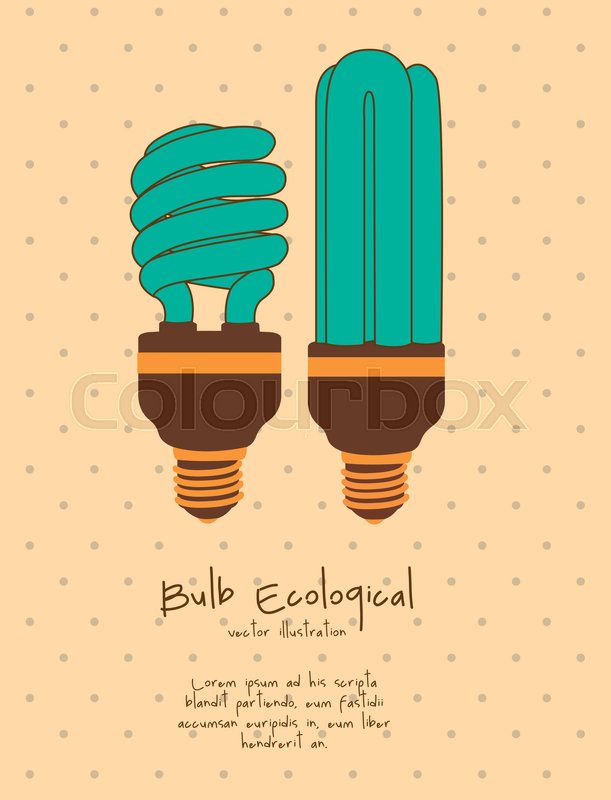 611x800 Vintage Illustration Of Energy Saving Stock Vector Colourbox