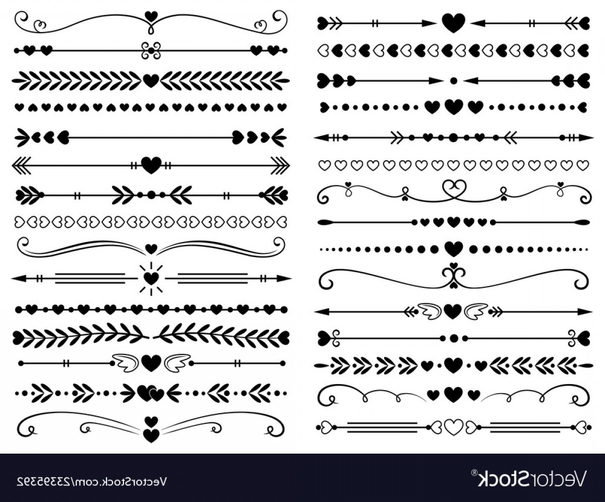 1200x996 Vintage Vector Heart Line Studiogrfx