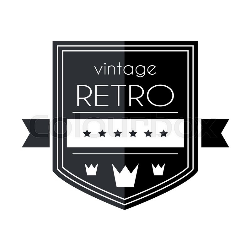 800x800 Retro Vintage Logo Template Vector Stock Vector Colourbox