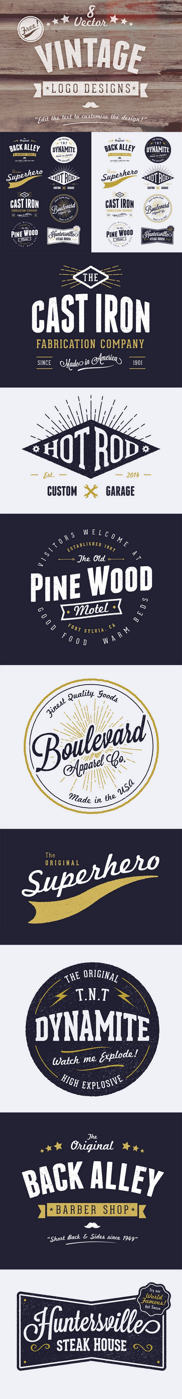 600x4603 Free Vintage Logo Designs Free Premium Creatives