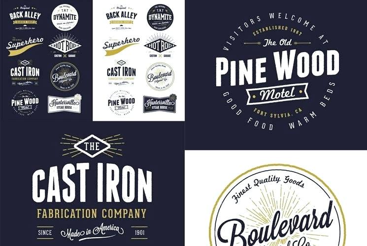 745x500 Vintage Logo Badge Template Vector