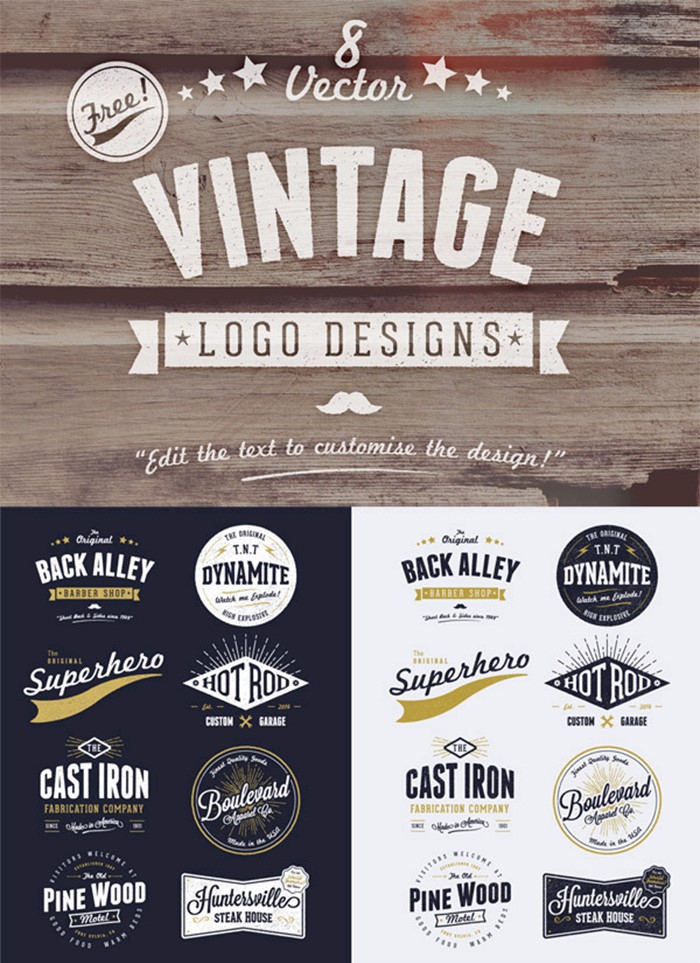 700x963 Free Vintage Logo And Badge Templates