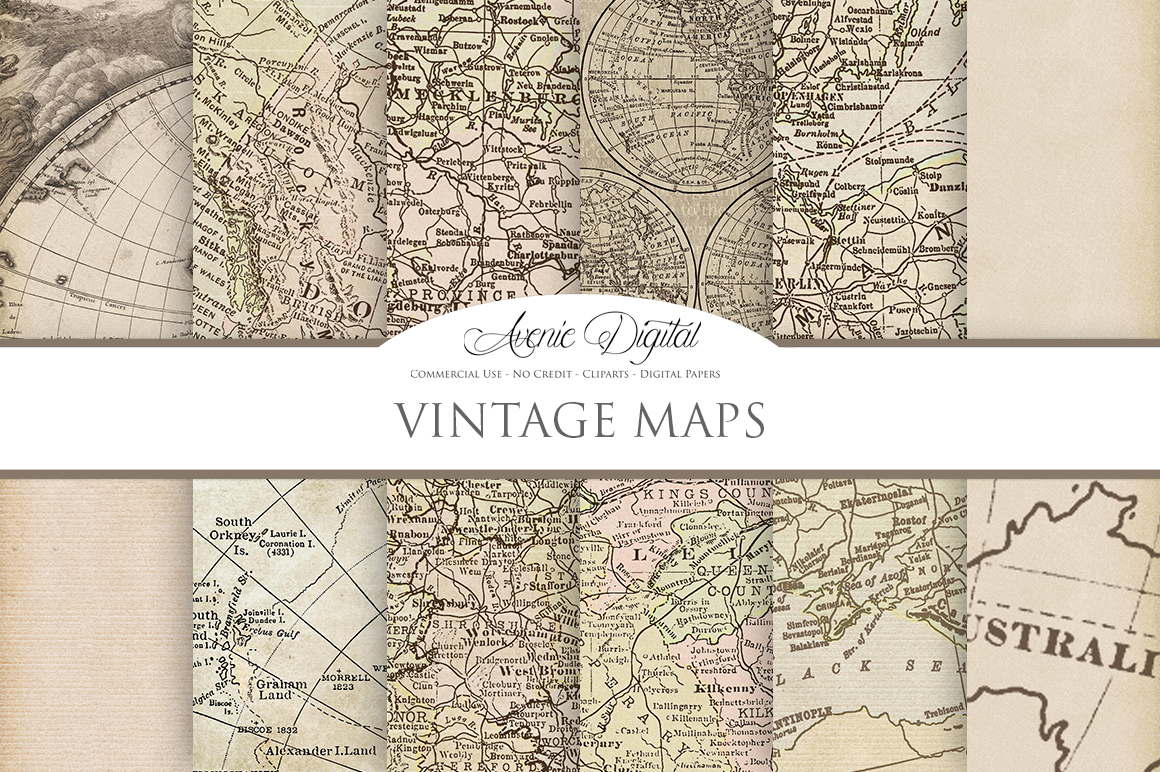 Vintage Map Vector at Vectorified.com | Collection of Vintage Map ...