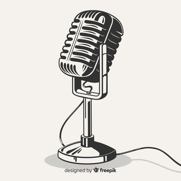 Vintage Microphone Vector At Vectorified.com | Collection Of Vintage ...