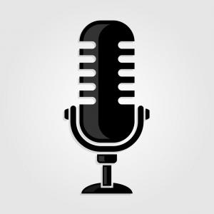 300x300 Retro Vintage Microphone Icon Vector Cqrecords