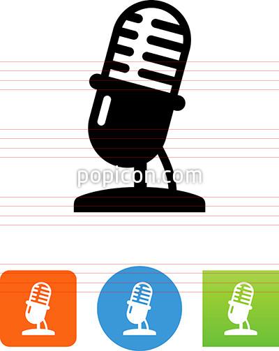 400x503 Vintage Microphone Icon