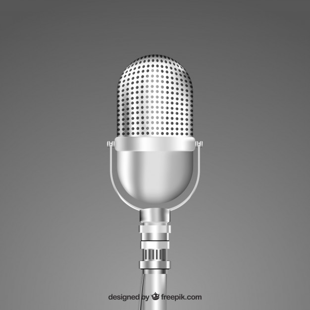 Vintage Microphone Vector Free Download At Vectorified.com | Collection ...