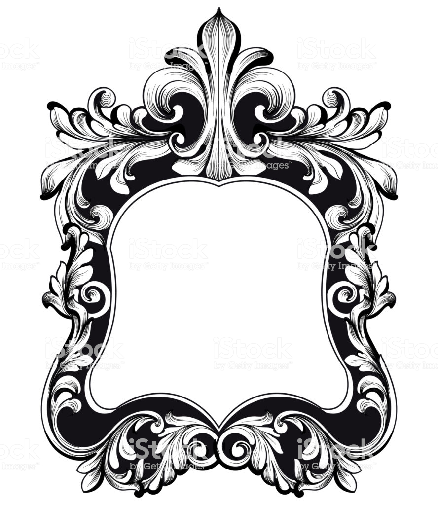 888x1024 Mirror Frame Vector Vintage Mirror Baroque Mirror Frame Vector
