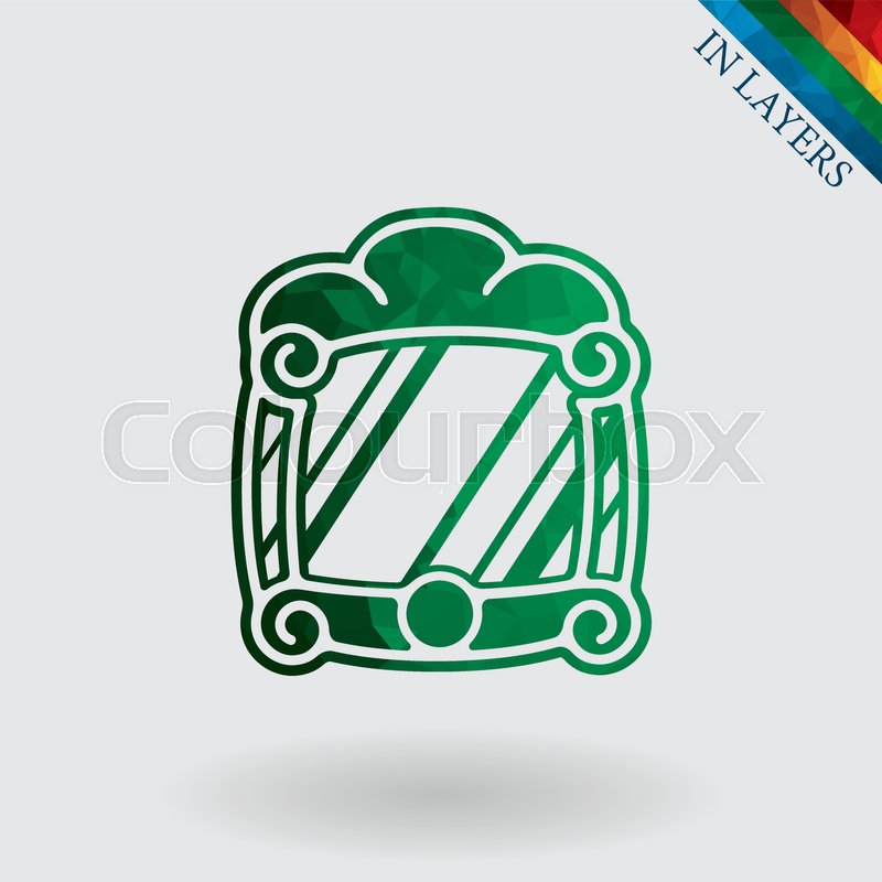 800x800 Vintage Mirror Vector Mirror Icon Stock Vector Colourbox
