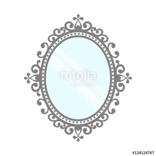 500x500 Vintage Mirror Vector Stock Image And Royalty Free Vector
