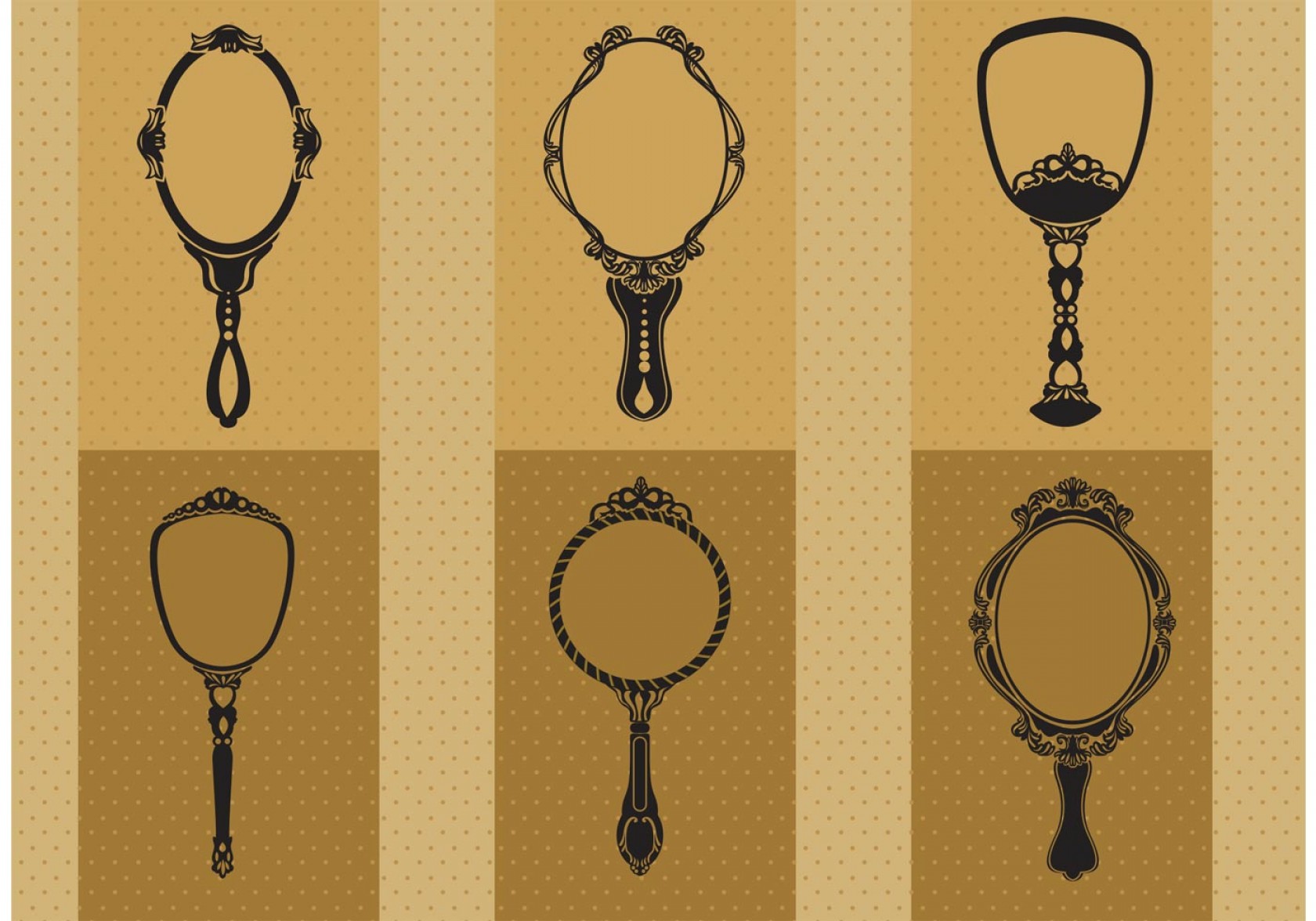 1680x1176 Hand Drawn Vintage Hand Mirror Vectors Hoodamathrun