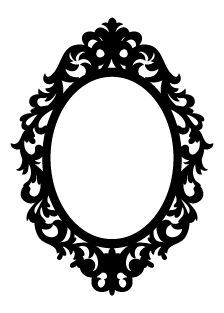 224x313 Mirror Chloe Bday Silhouette Frames, Oval Frame, Silhouette