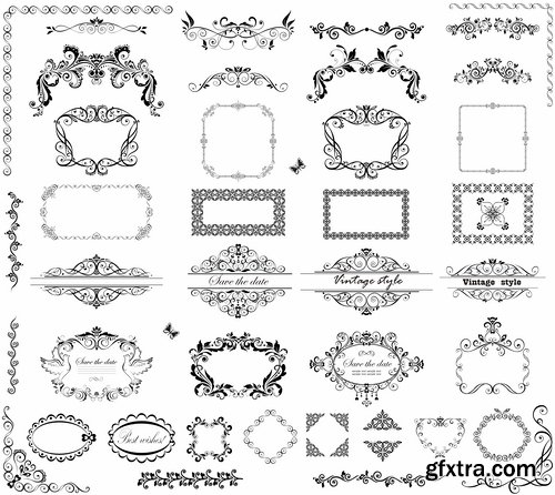 Vintage Monogram Vector