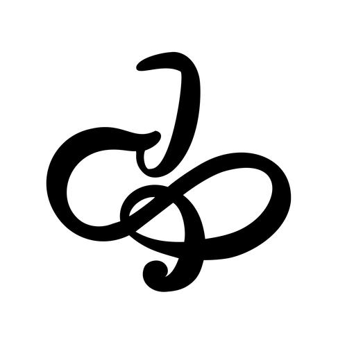 Vector Vintage Monogram Floral Letter J Calligraphy Element 487x490 Vector Vintage Monogram Floral Letter J Calligraphy Element