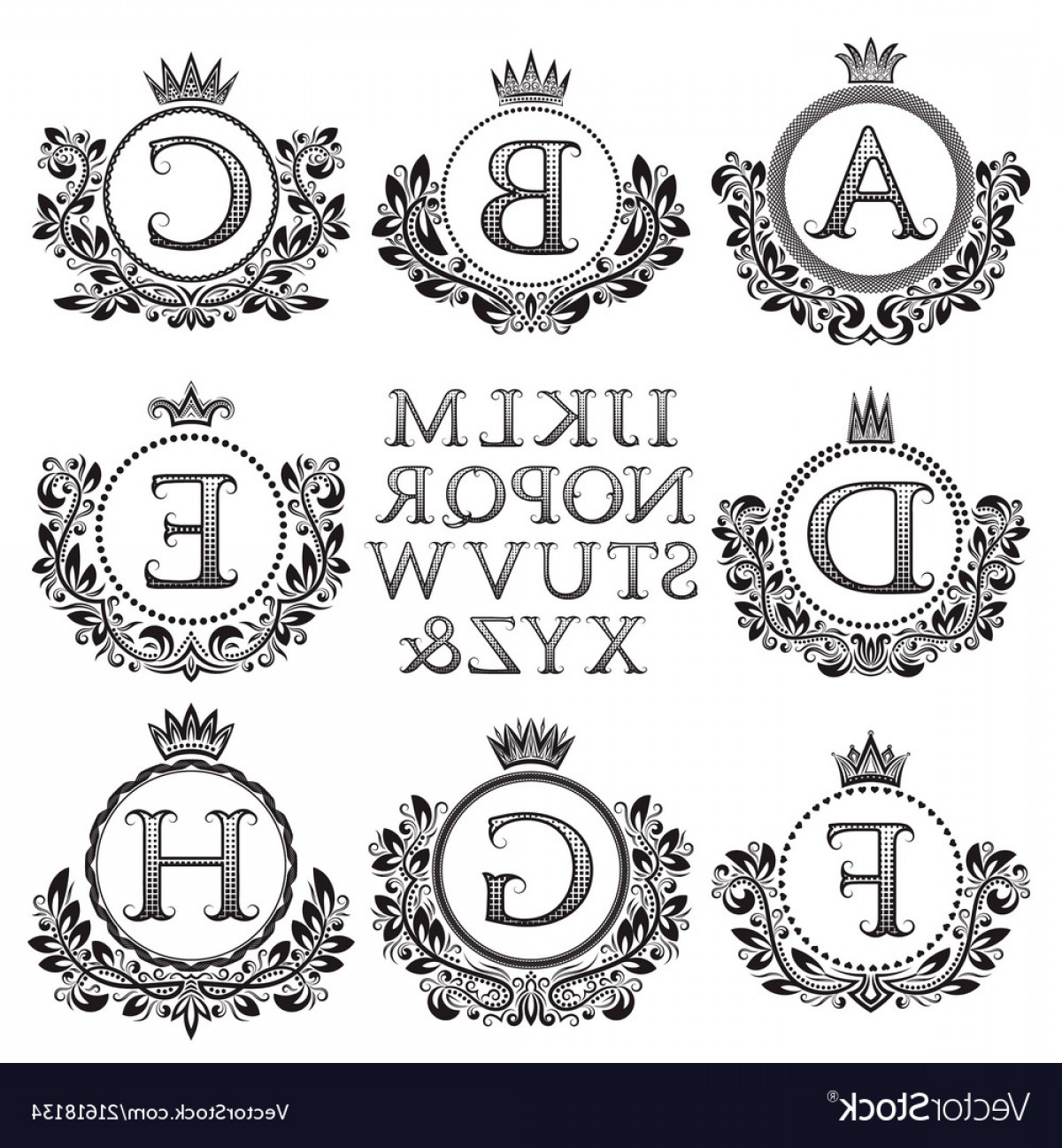 Vintage Monogram Kit Patterned Letters And Frames Vector Soidergi 1200x1296 Vintage Monogram Kit Patterned Letters And Frames Vector Soidergi