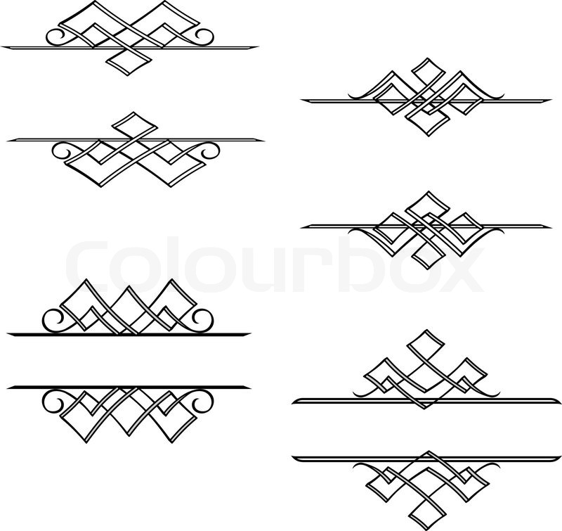 Vintage Monograms In Victorian Style Stock Vector Colourbox 800x755 Vintage Monograms In Victorian Style Stock Vector Colourbox