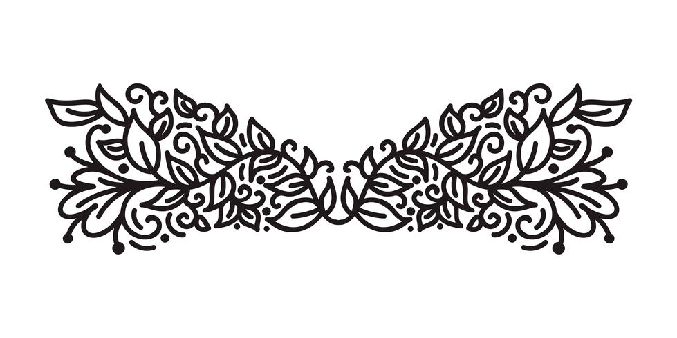 Vintage Monoline Flourish Scandinavian Monogram Vector With Leaves 979x490 Vintage Monoline Flourish Scandinavian Monogram Vector With Leaves