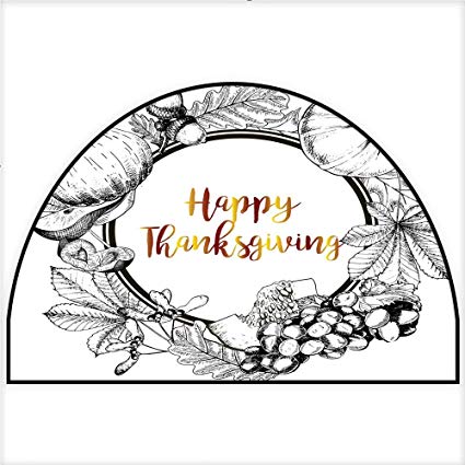 425x425 Bathroom Mats Half Moon Vector Border Greeting Card