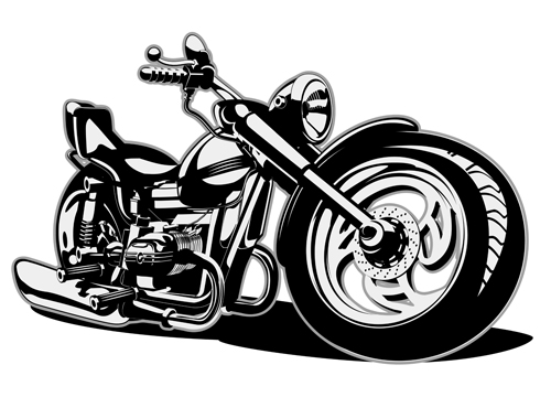 500x360 Vintage Motorcycle Illustration Design Vector Free Download