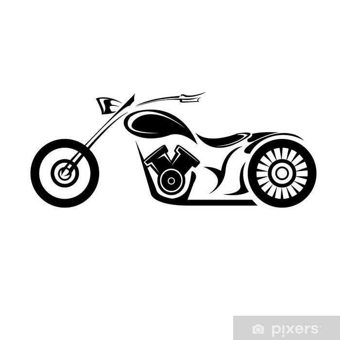 700x700 Vector Silhouette Of Classic Motorcycle Vector Motorcycle Icon