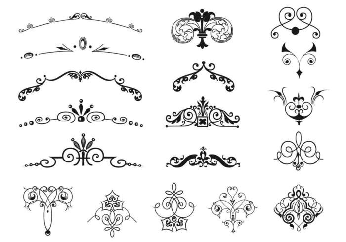 700x490 Vintage Border And Ornament Vector Pack