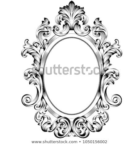 Vintage Oval Frame Vector
