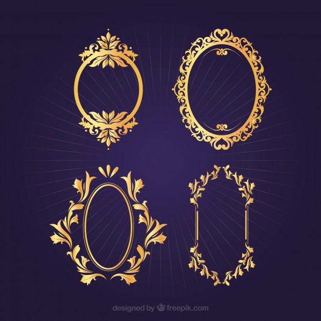 626x626 Oval Vector Vintage Frames Vector Free Download